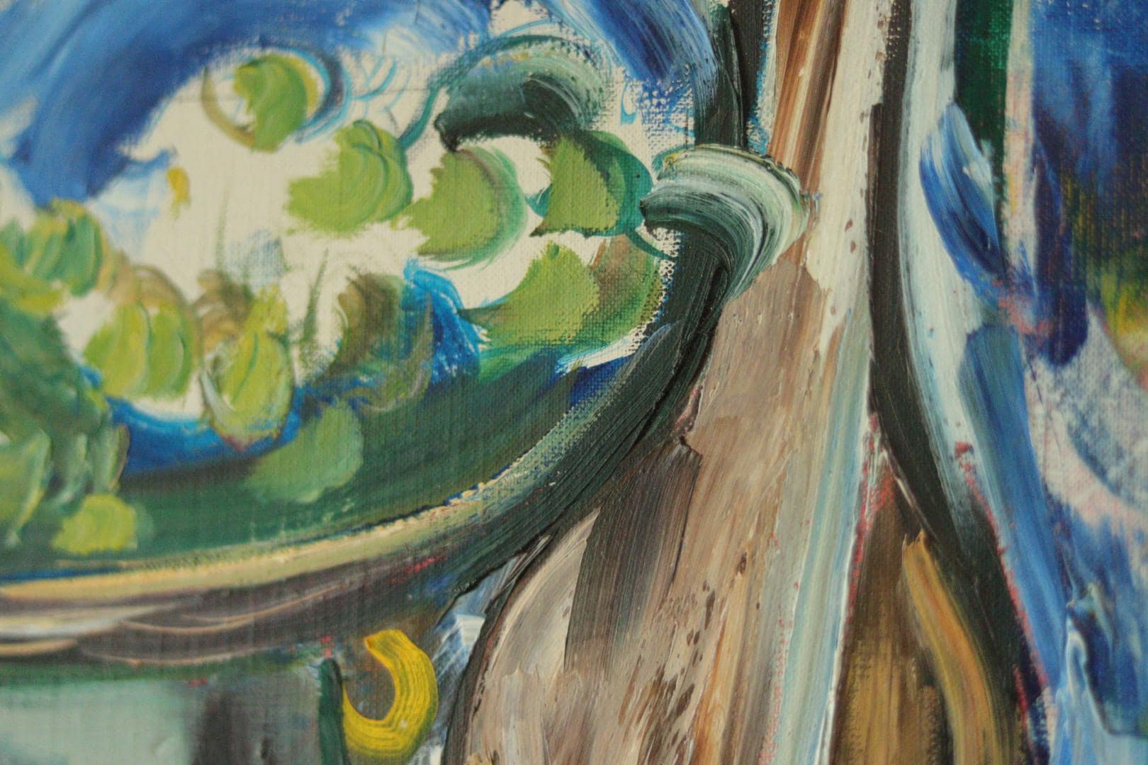 Original Swedish Oil on Panel – Still Life by MARTIN SJÖBLOM