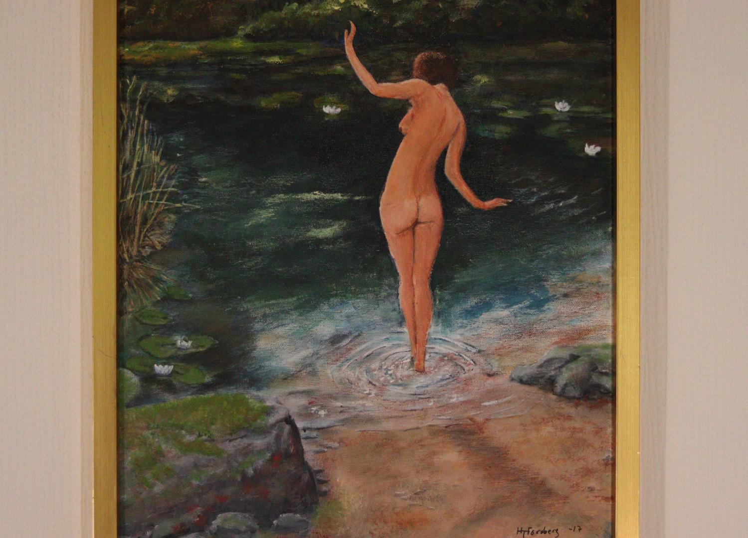 “Woman in Stream” by Hans T. Forsberg