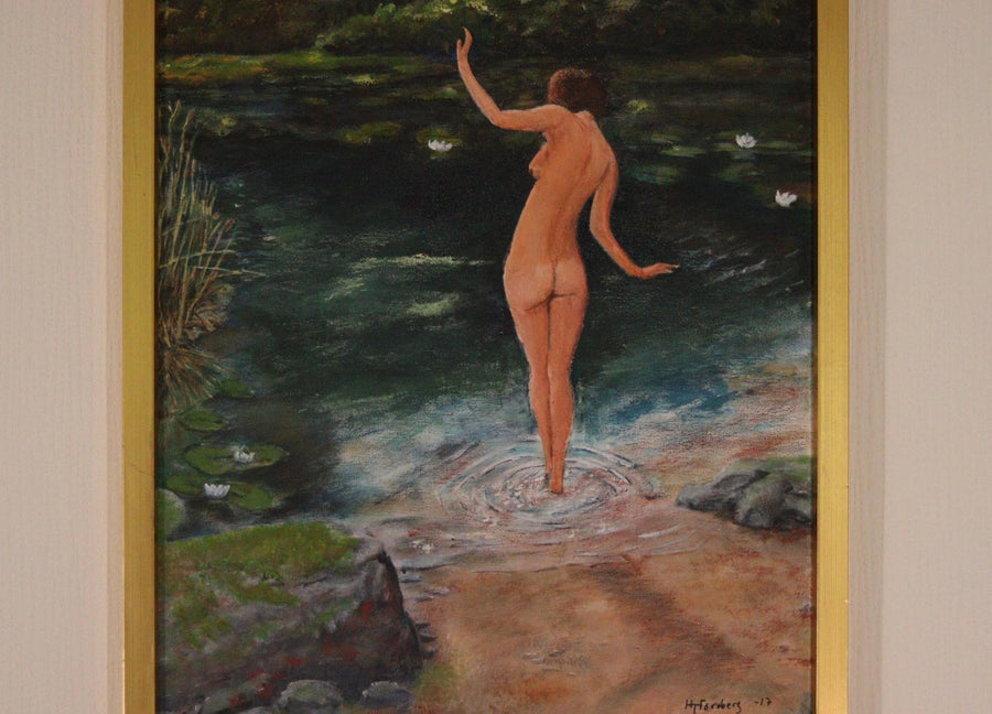 “Woman in Stream” by Hans T. Forsberg