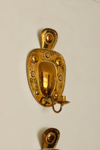 Pair Of Mid Century Swedish Brass Sconces