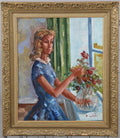 “Woman with Flowers” by Bendt Lauritzen