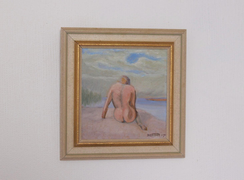“Woman’s Back on the Beach” by H. Knutson