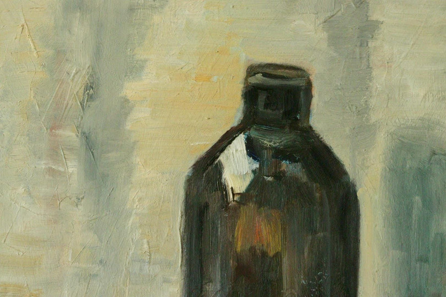 Original Mid-Century Swedish Vintage on Panel Painting – “Still Life”