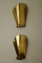 Pair Of Vintage Swedish Brass Sconces