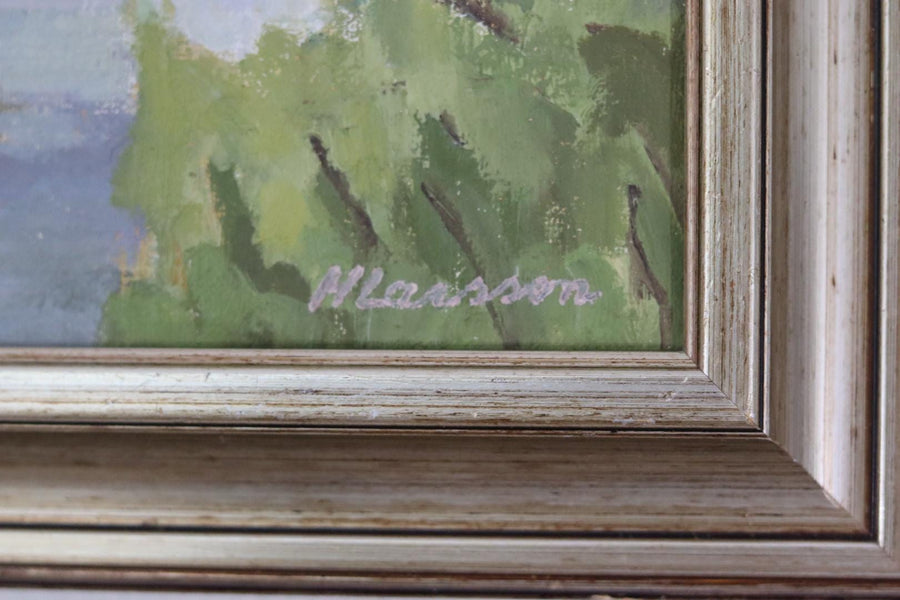 “Trees and Lake” by H. Larsson