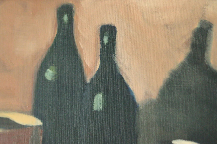 Original Swedish Oil on Canvas Painting "Still Life Arrangement"