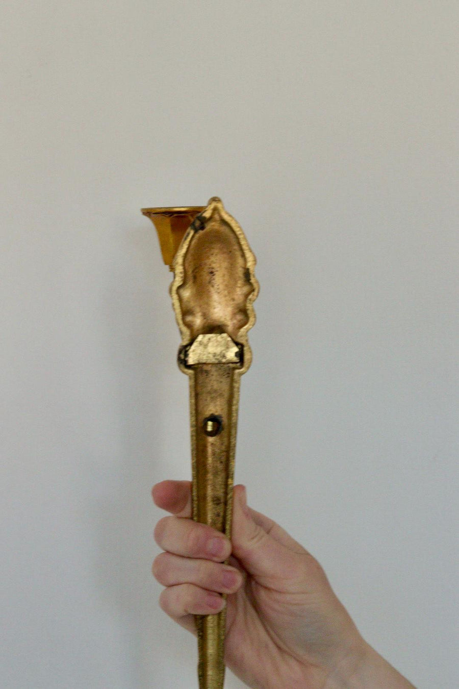 Pair of Mid-Century Brass Swedish Sconces