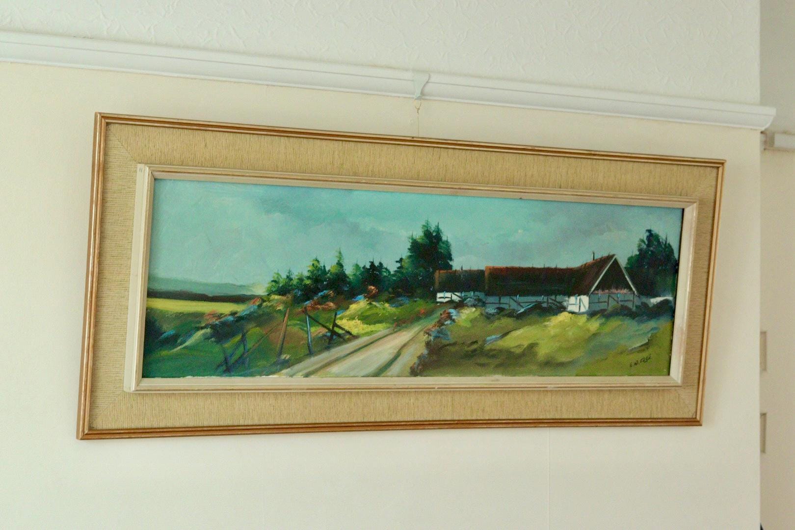 "Landscape with Buildings" by E W Freu