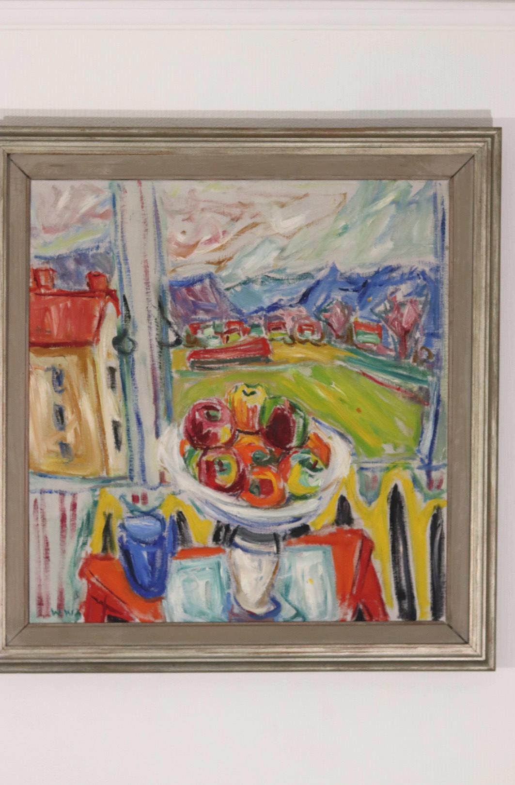 “Landscape with Still Life” by Wilhelm W. (Attributed)