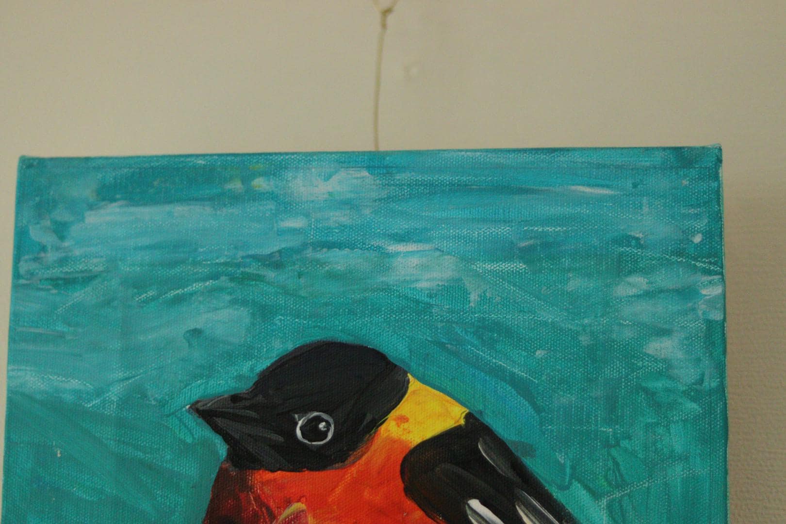 Original Vintage Oil on Canvas – “Bird”