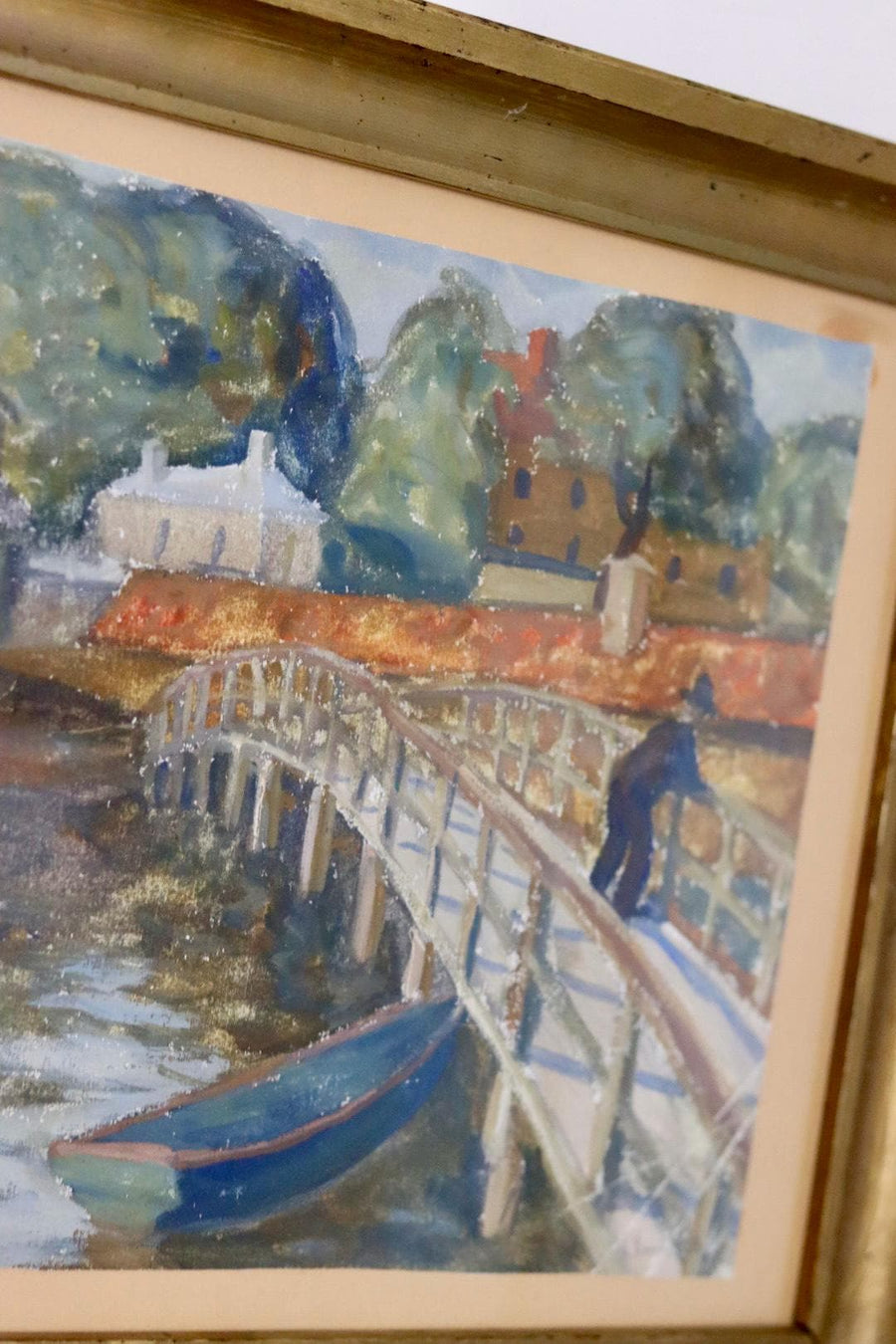 Original Swedish Watercolour "Bridge"