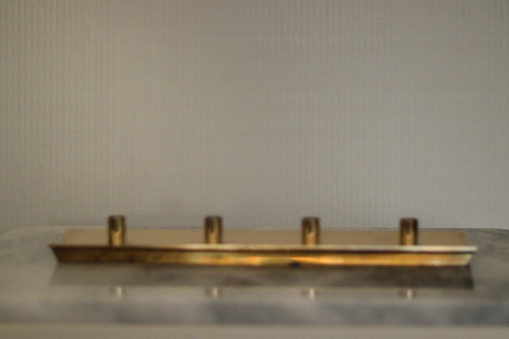 Mid-Century Swedish Brass Candelabra by Pierre Forsell for Skultuna