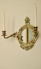 SINGLE Vintage Swedish Brass Sconce