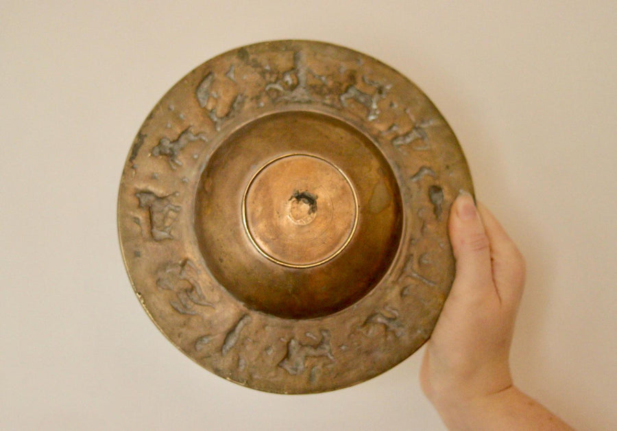 Zodiac Brutality Vintage Brass Dish
