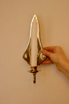 A Pair of Vintage Brass Sconces