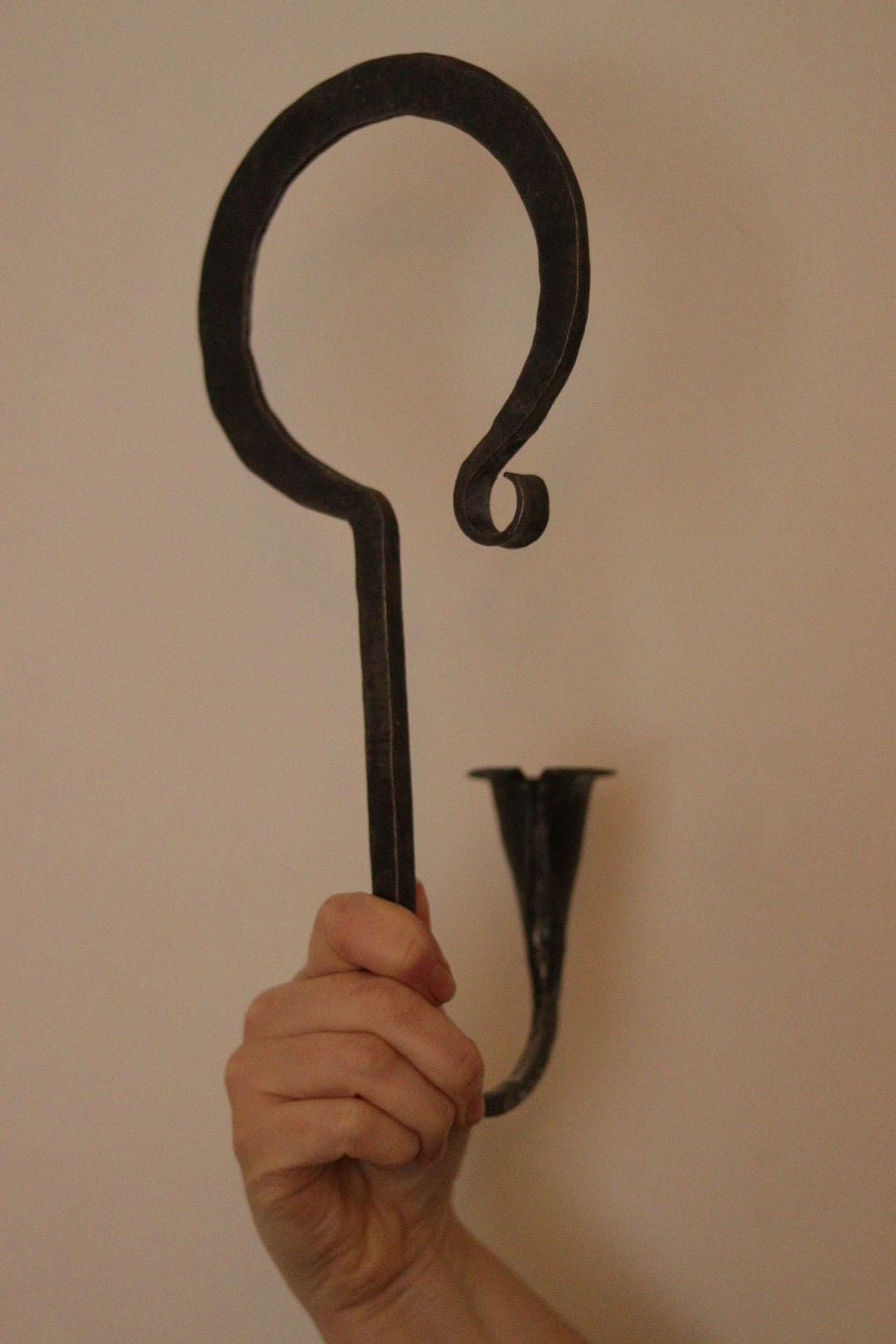 Pair of Wrought Iron Mid-Century Swedish Sconces  by Akta