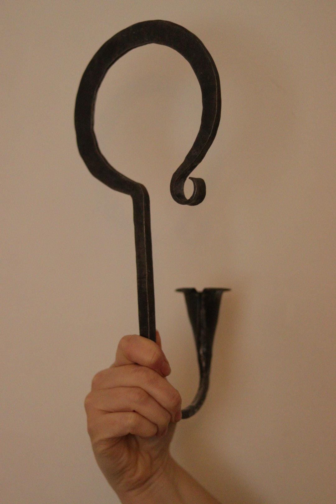 Pair of Wrought Iron Mid-Century Swedish Sconces  by Akta