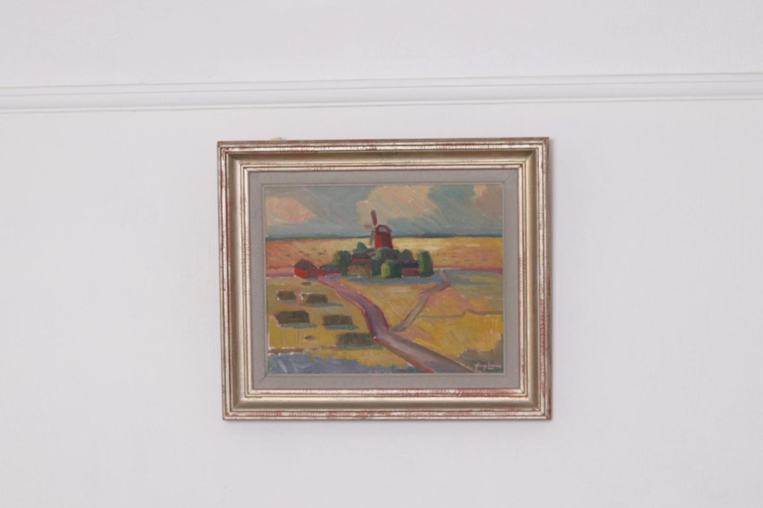 “Landscape with Windmill” by Harry Sahlin