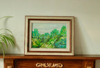 Mid-Century Original Oil on Canvas – “Vibrant Landscape”