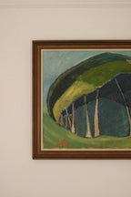 Original Swedish Oil on Panel – Trees