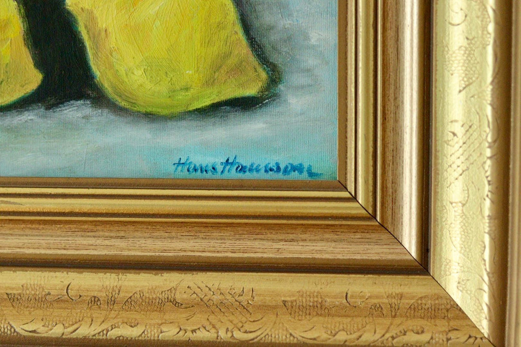 Original European Still Life Oil on Panel Painting by Hans Haussdal