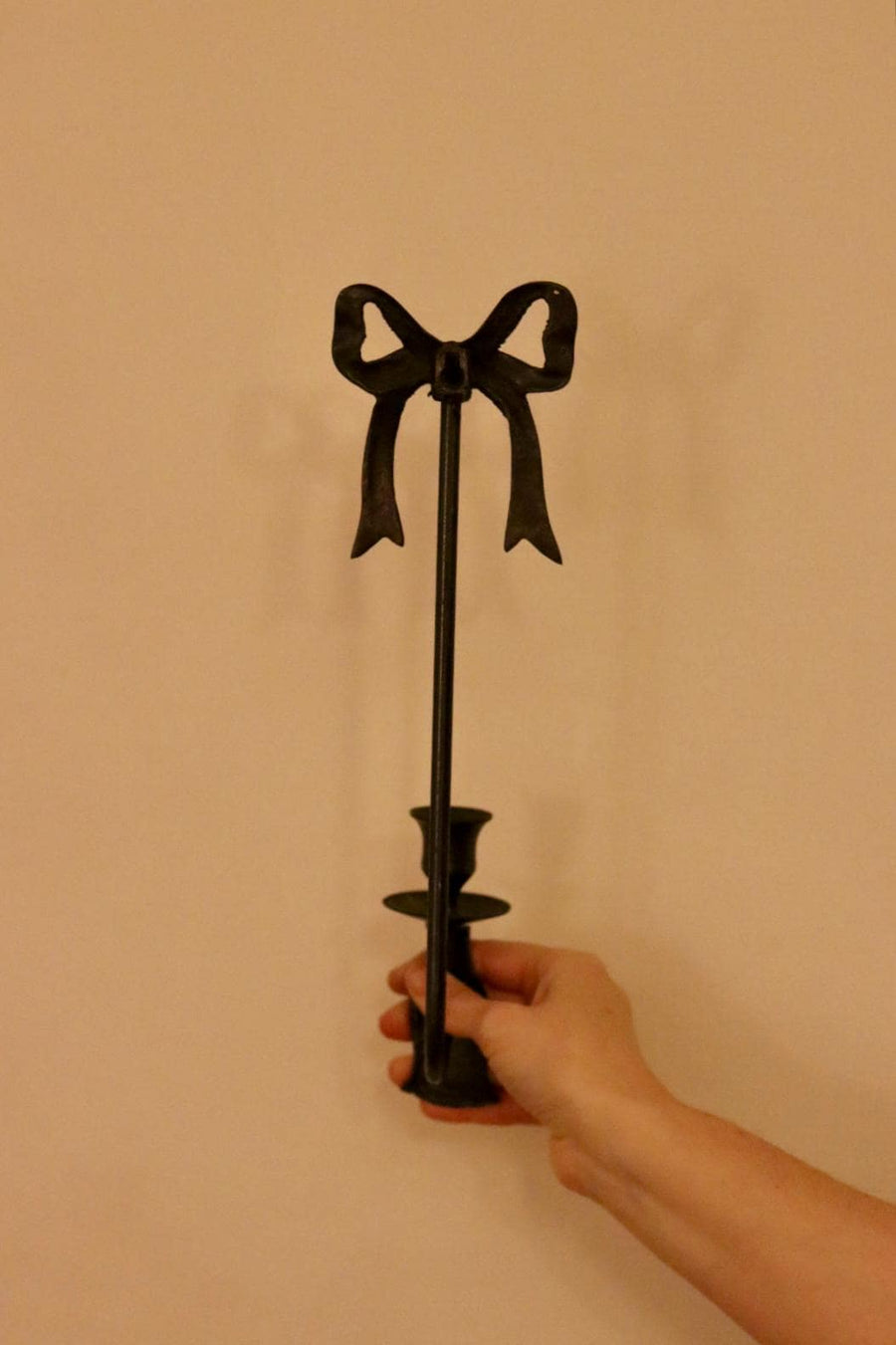 Vintage Pair of Ribbon Bow Sconces