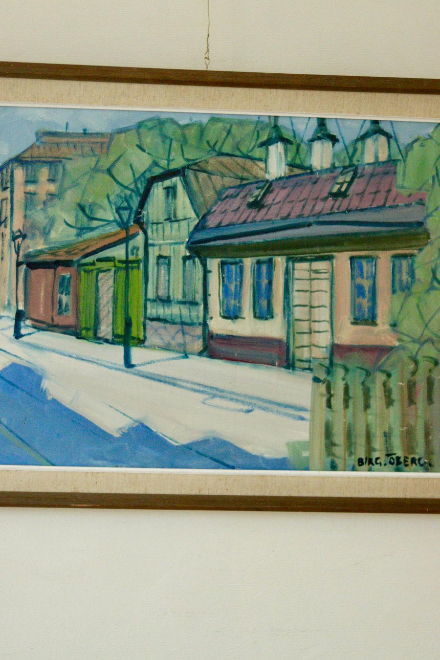 “Street with Houses” – Birger Öberg