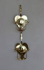 Pair Of Mid Century Swedish Brass Sconces by Ahrneberg Sweden