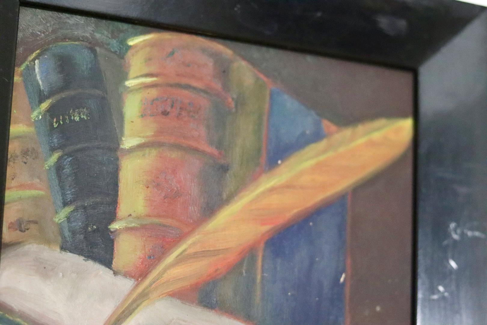 Swedish Mid-Century Oil On Panel Paintings "Pair of Still Life Panels"