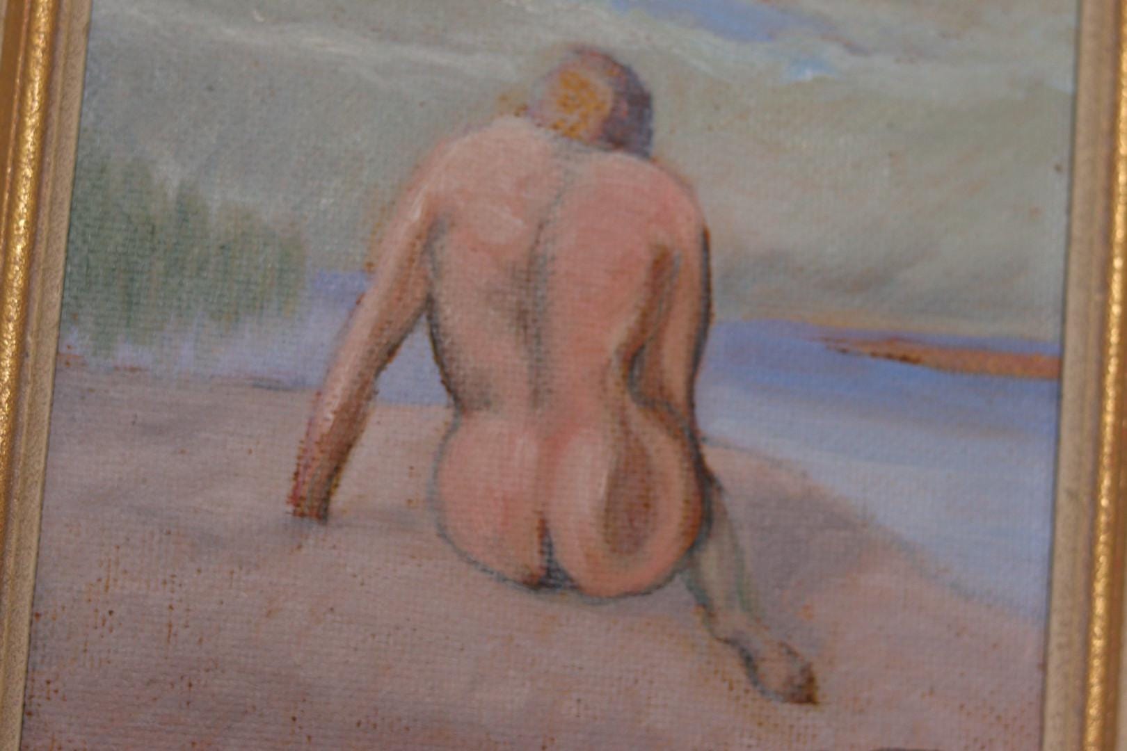 “Woman’s Back on the Beach” by H. Knutson