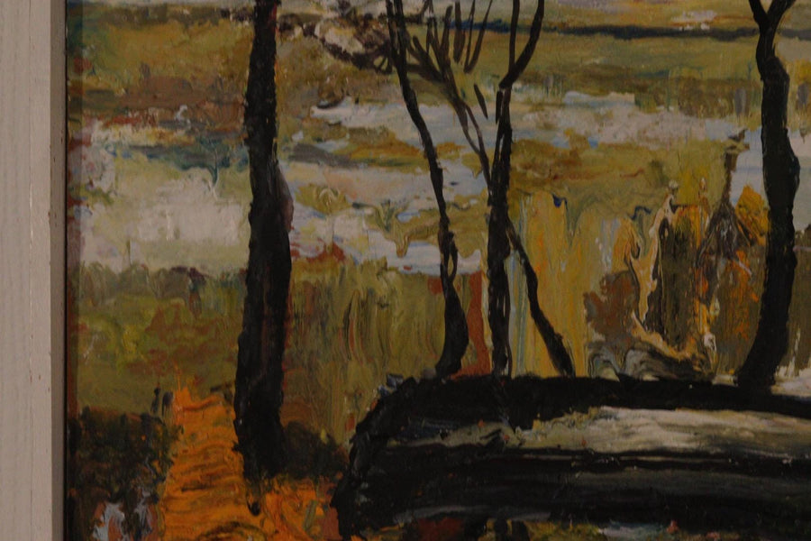 “Landscape with Trees” by Harry Sahlin