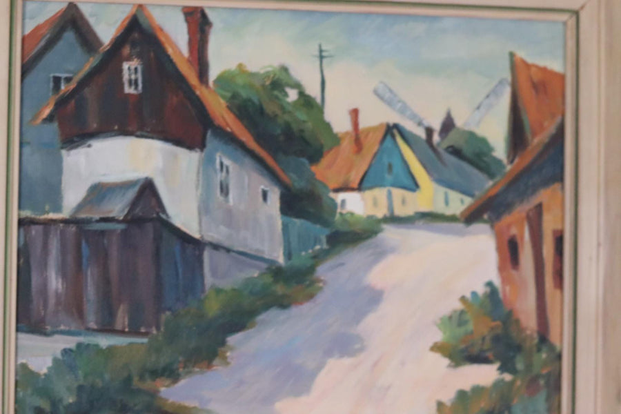 “Village Scene” by Alvar Johansson