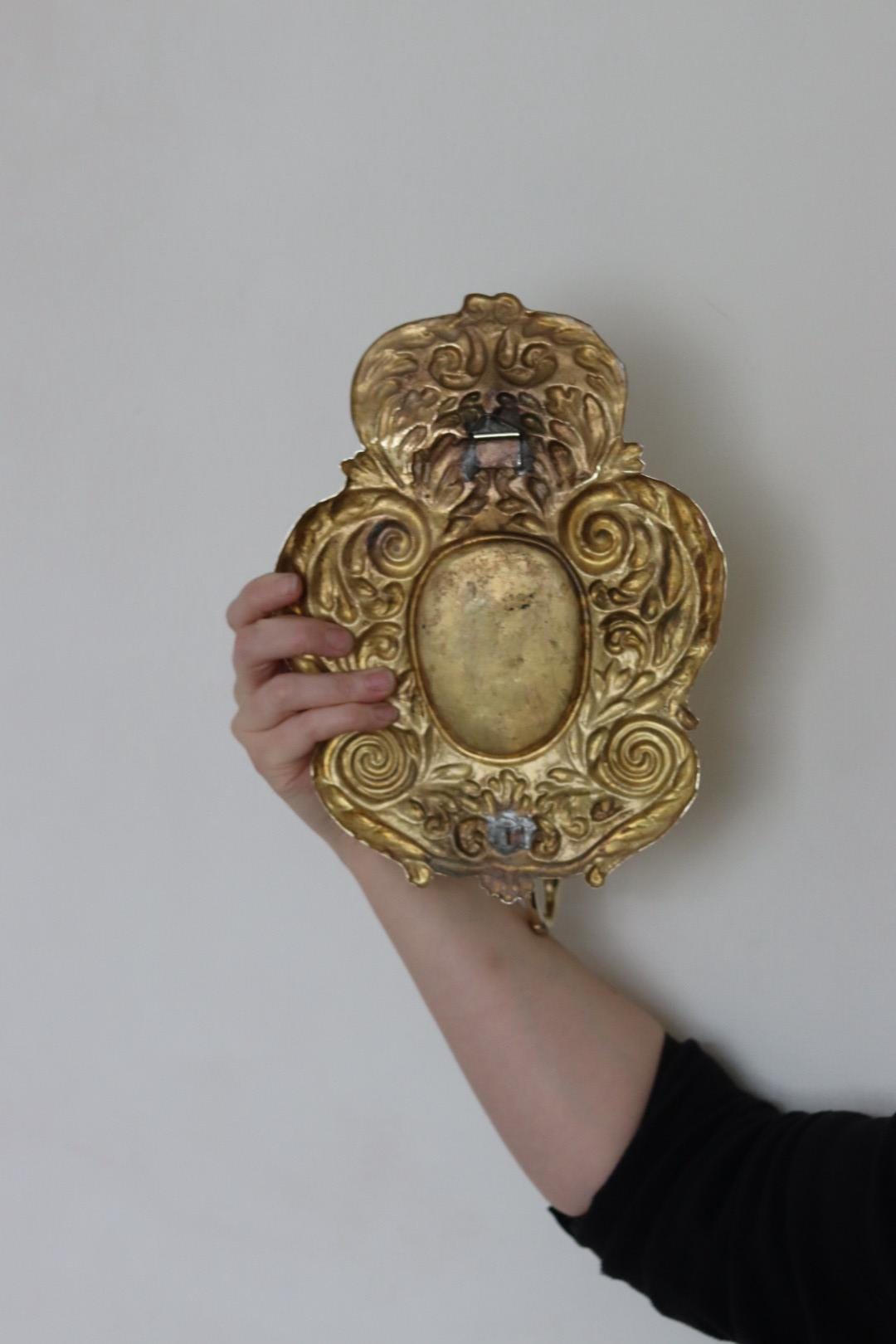Pair Of Mid Century Swedish Brass Sconces