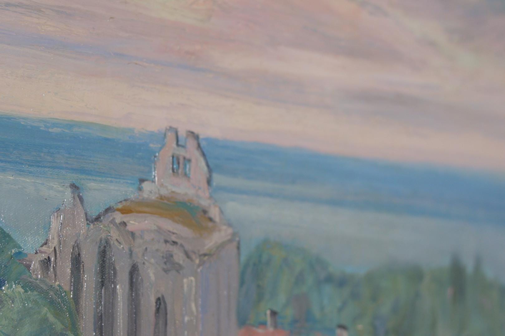 “Village Scene” by E. R. Olsson