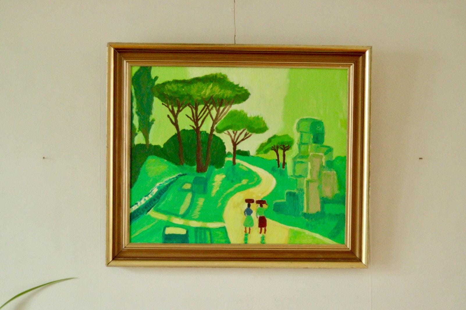 Original Vintage Oil on Canvas – “Landscape”