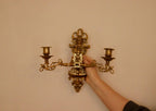 SINGLE Mid Century Swedish Brass Sconce