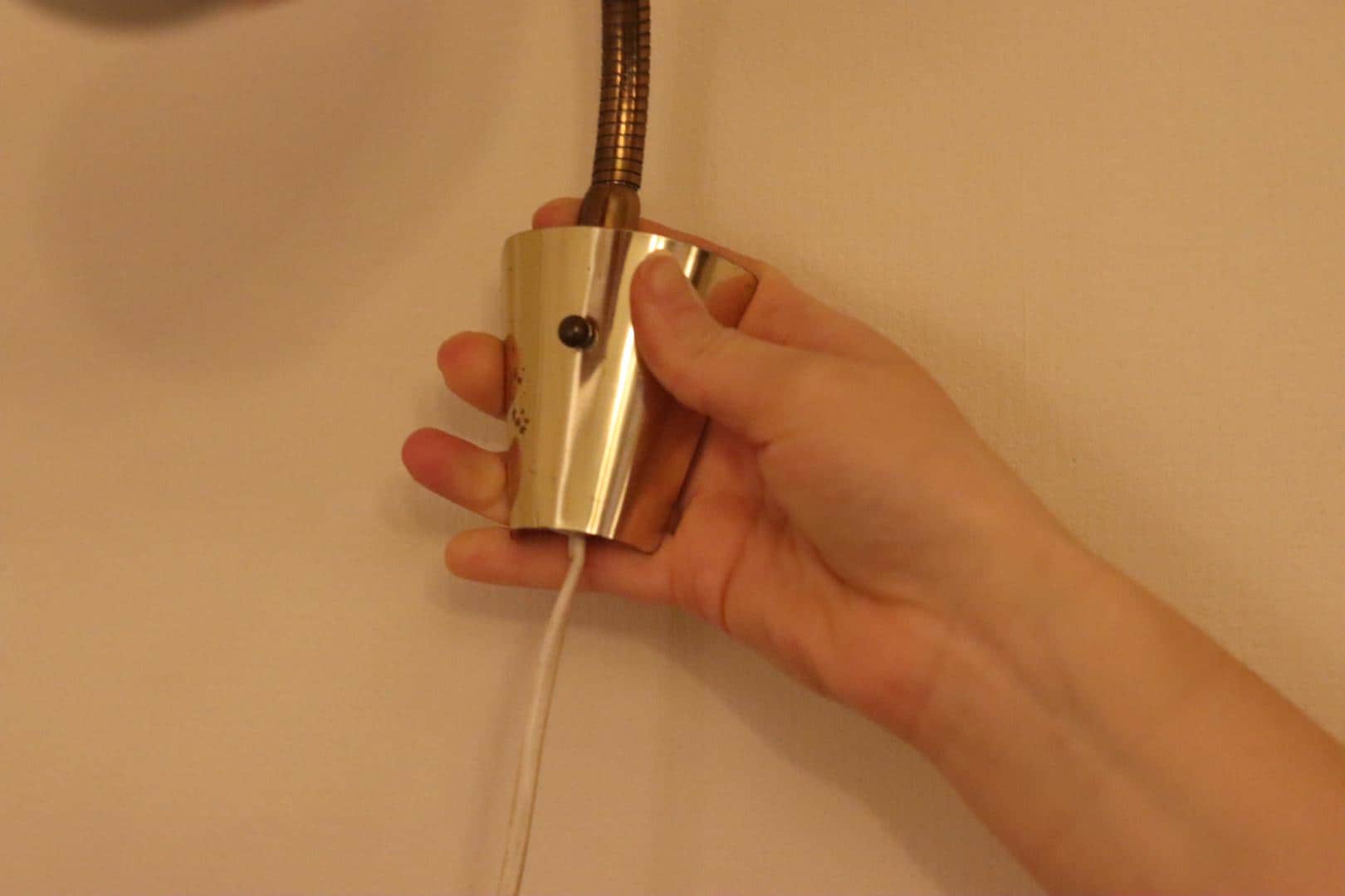 Vintage Red Wall Sconce, Swedish