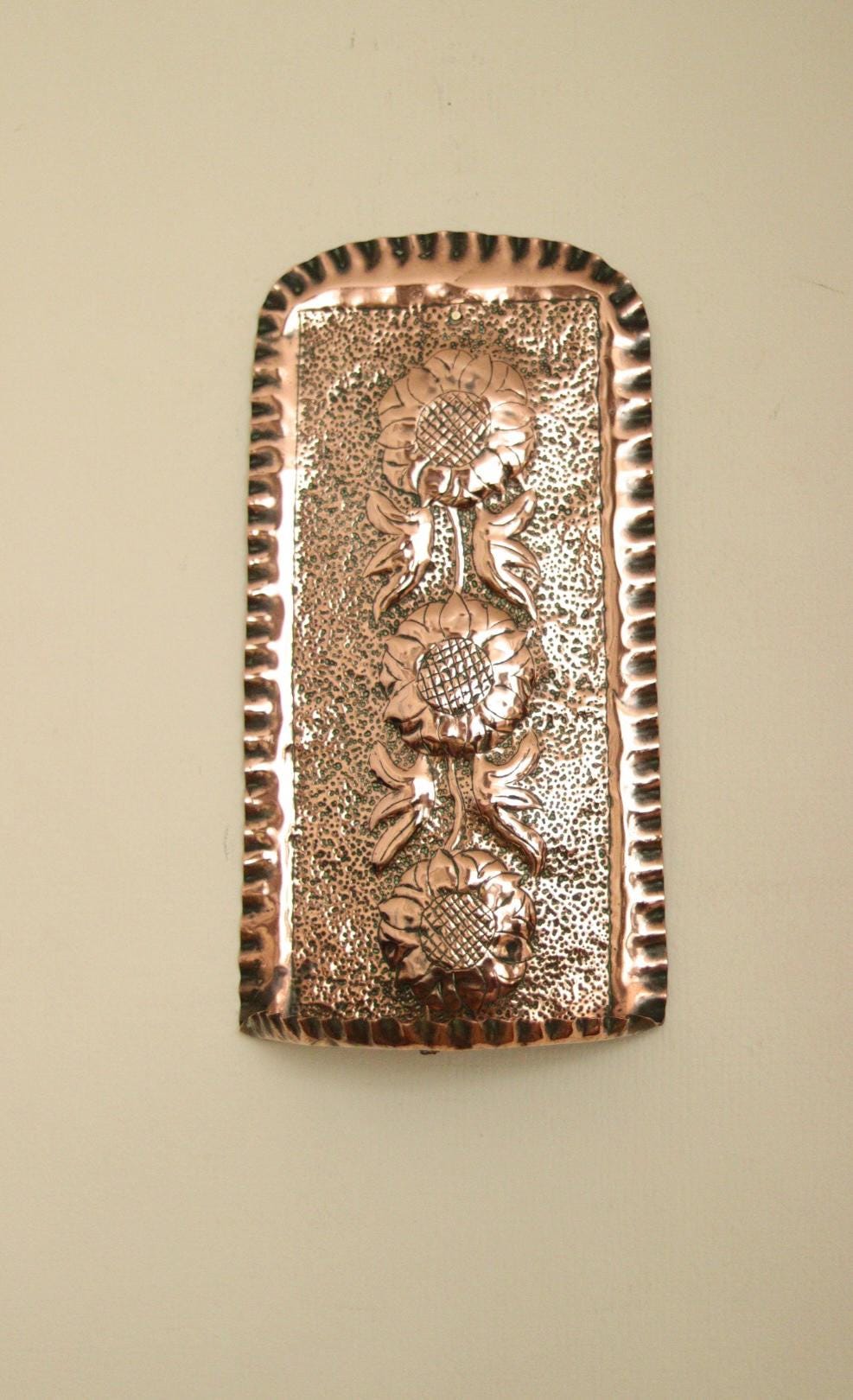 SINGLE Mid Century Swedish Copper Sconce