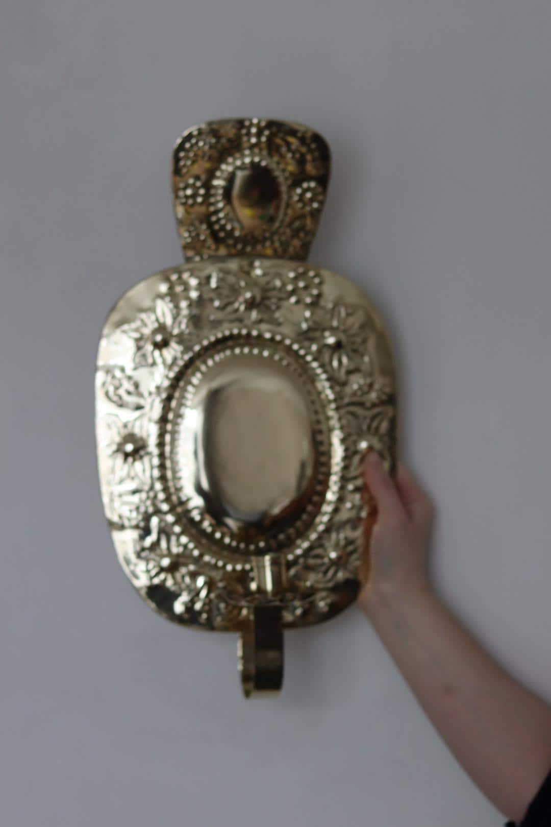 Pair Of Mid Century Swedish Brass Sconces