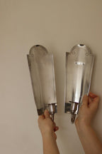 Pair of Mid Century Swedish Pewter Sconces by Svenskt Tenn