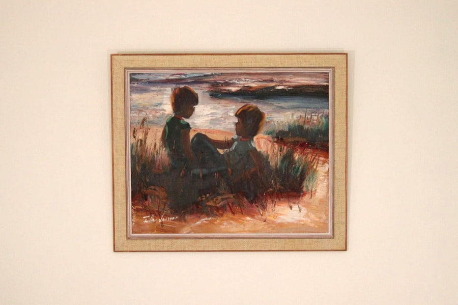 Children on the Beach by T. Larsson