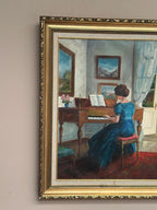 “Woman at Piano” by Inger Bo