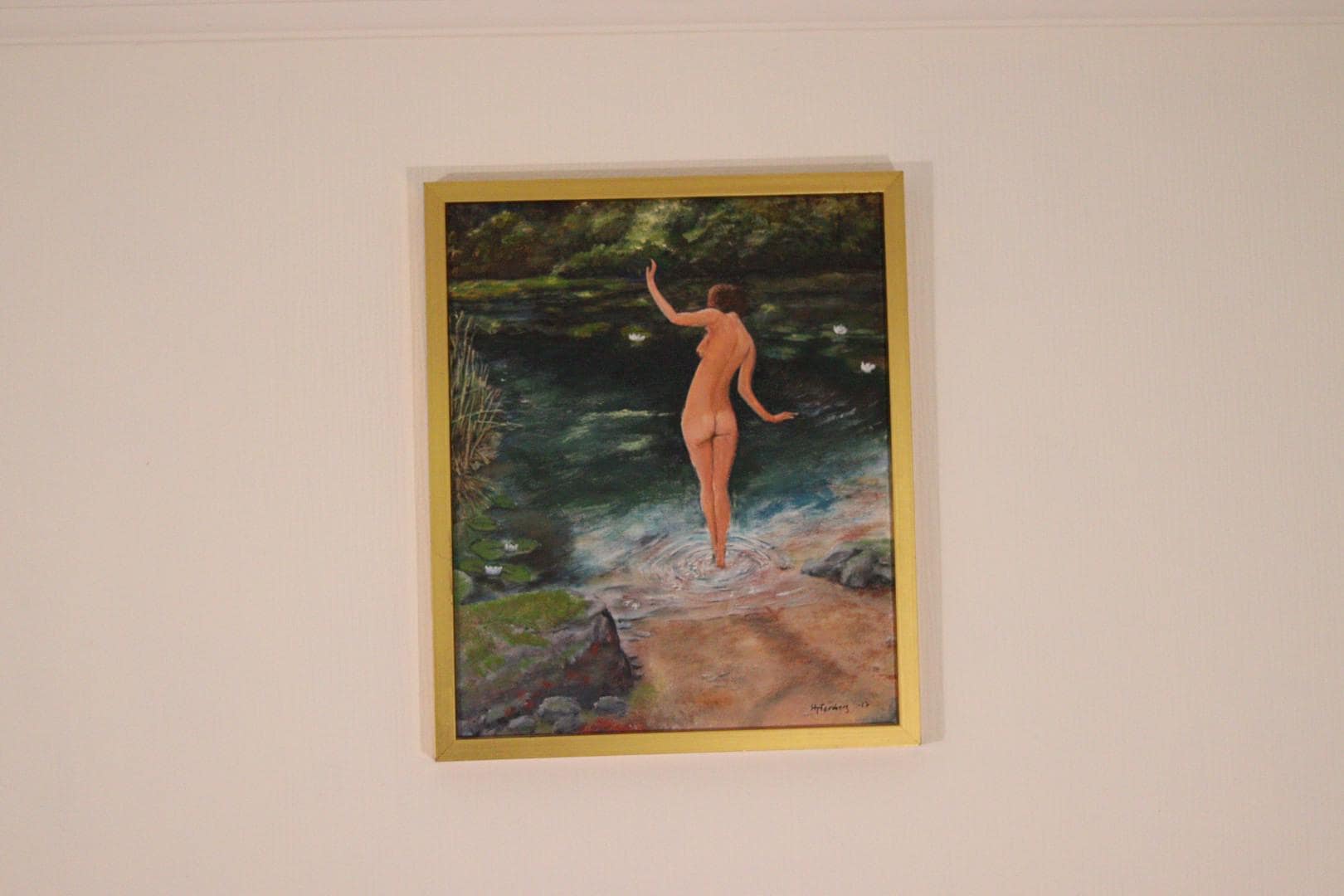 “Woman in Stream” by Hans T. Forsberg