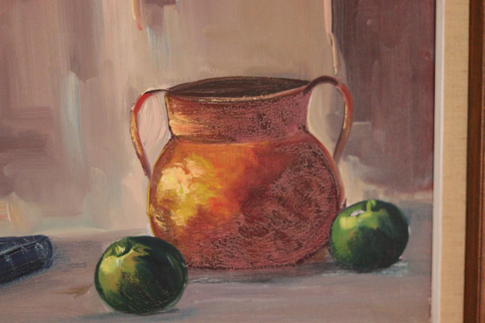 “Still Life with Wine and Fruit” by E.W. Freu