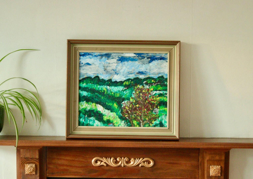 Original Mid-Century Oil on Canvas – “Landscape Motif”