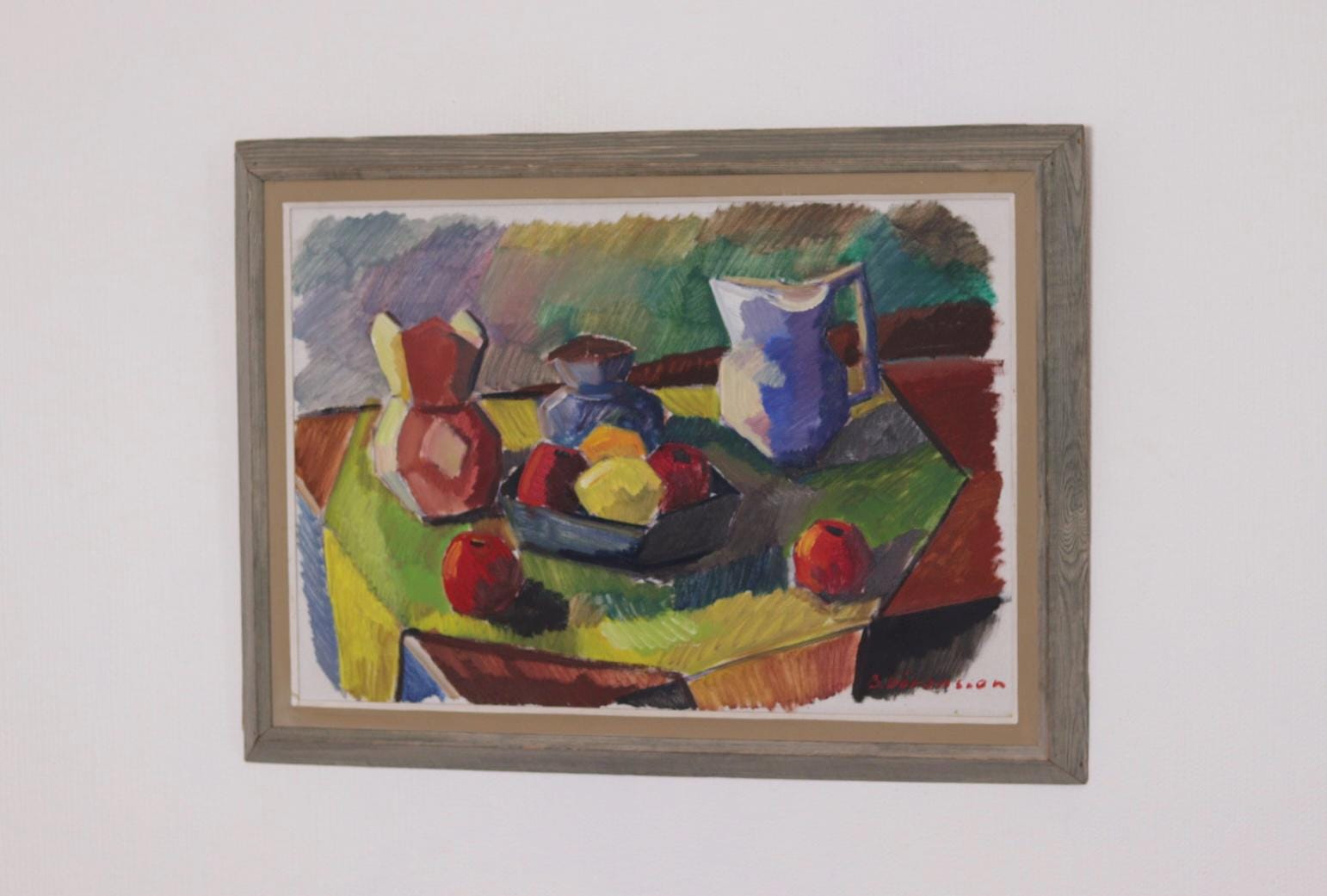“Kubisk Jug and Fruit” by Bror Göransson