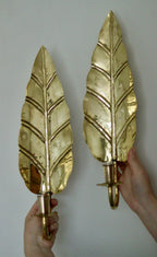 Pair of Mid Century Swedish Brass Sconces