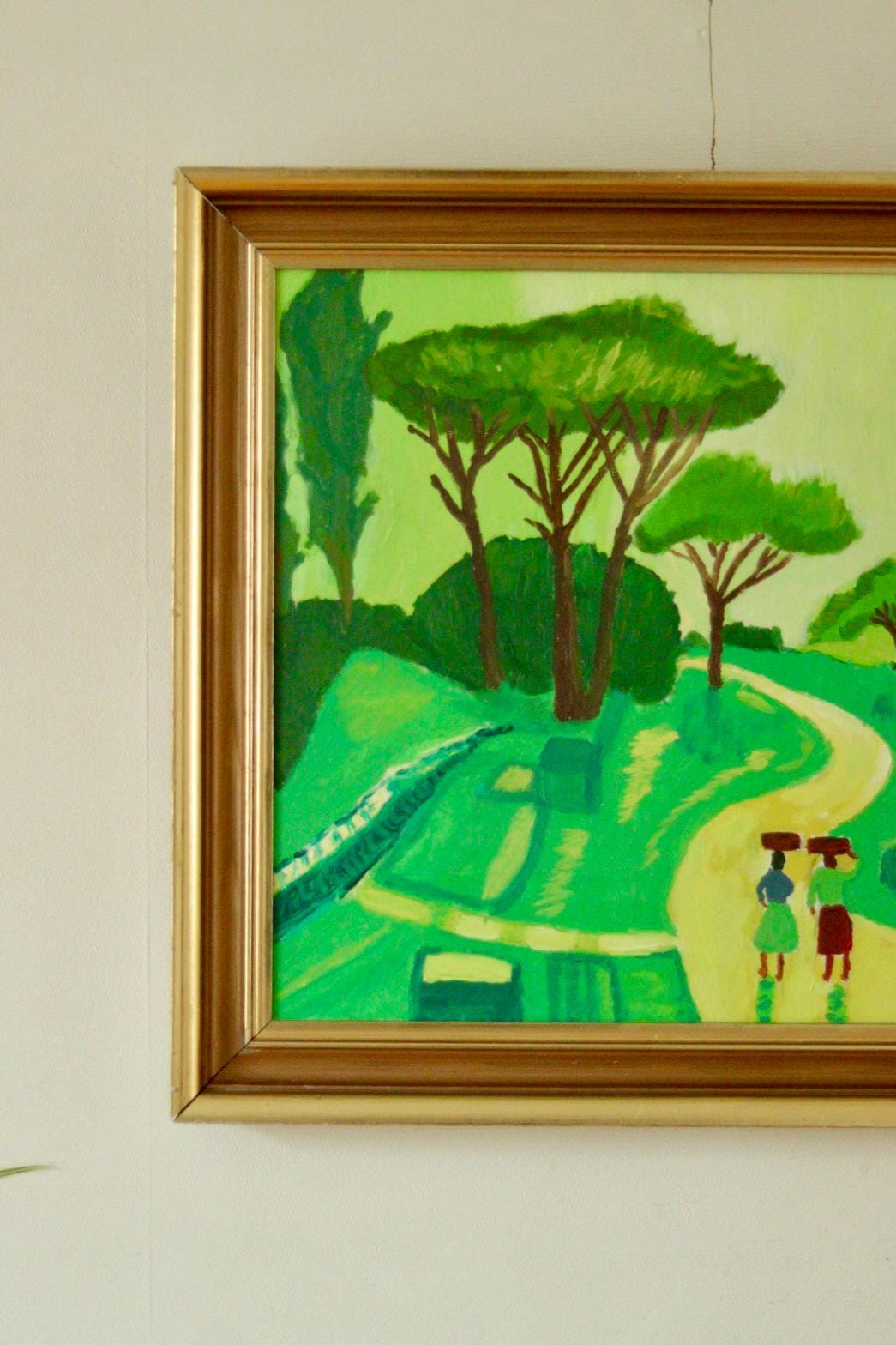 Original Vintage Oil on Canvas – “Landscape”