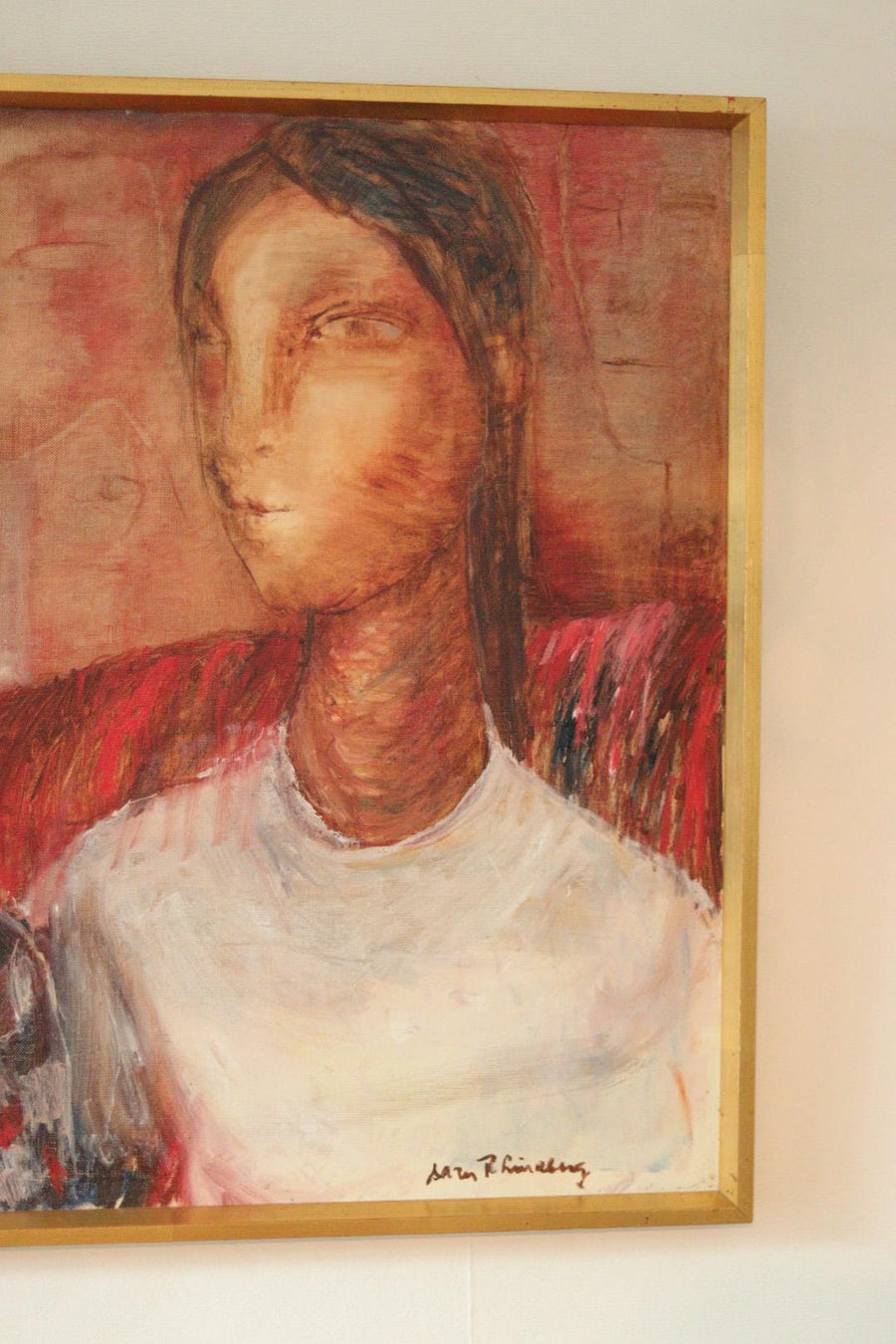 Original Mid Century Oil on Canvas – “Figures”