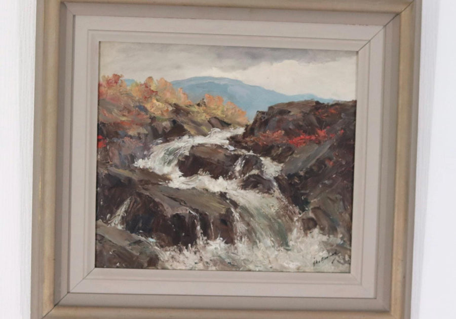 “Landscape with Waterfall” by Åke Ahmlund